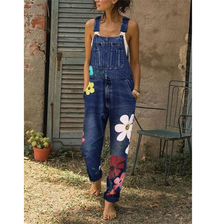 Daisy™ Floral Denim Jumpsuit