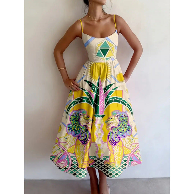 Zephyrelle - Sun Temple Midi Dress