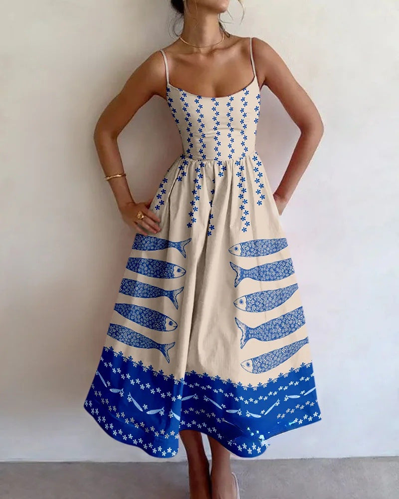 Elowette - Blue Harbor Midi Dress