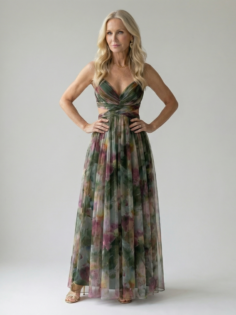 Isel - Zachte Wrap Maxi Jurk