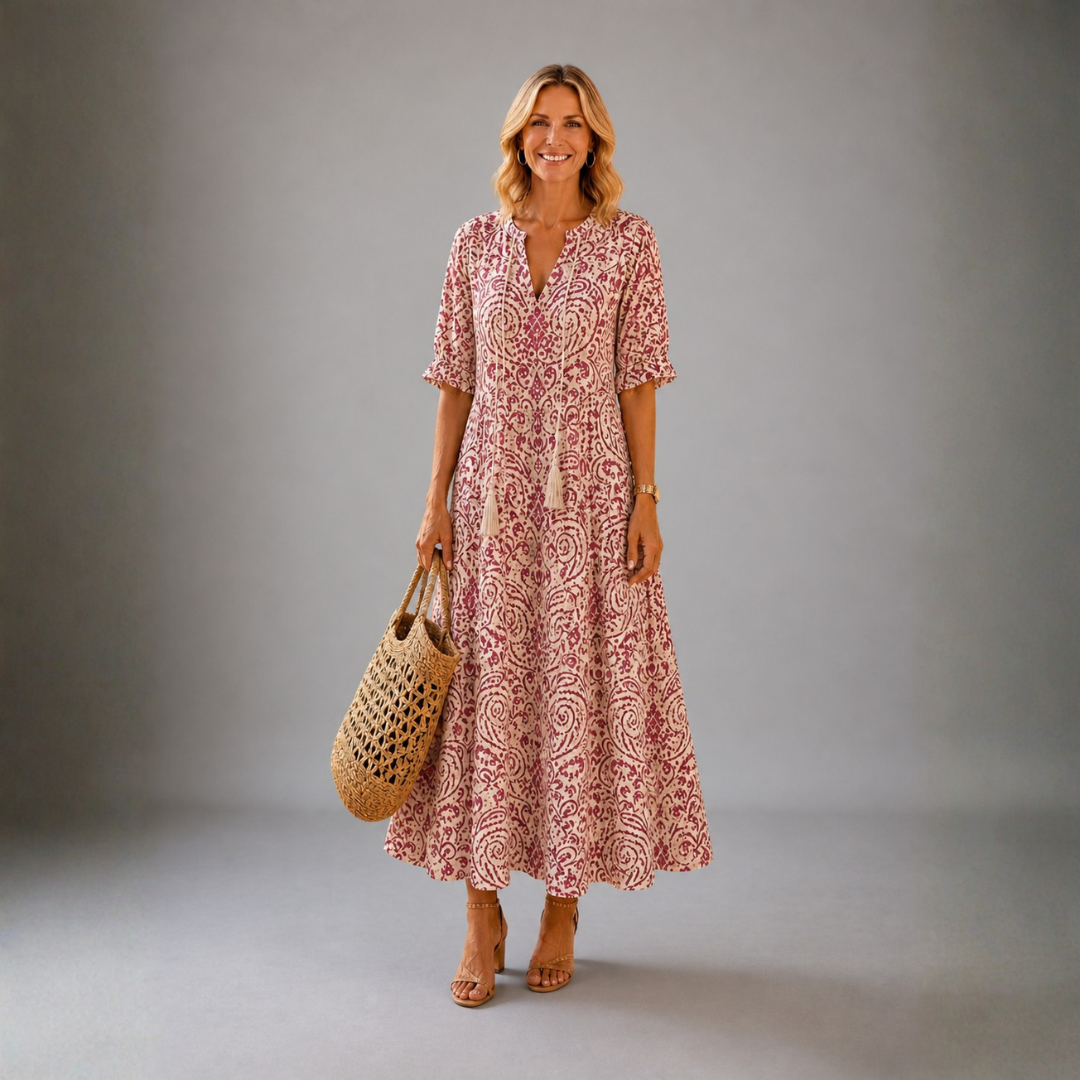 Marion | Figure-Flattering Boho Maxi Dress