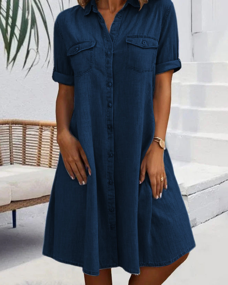 Evelyn™ | Timeless Comfort Shirt Dress