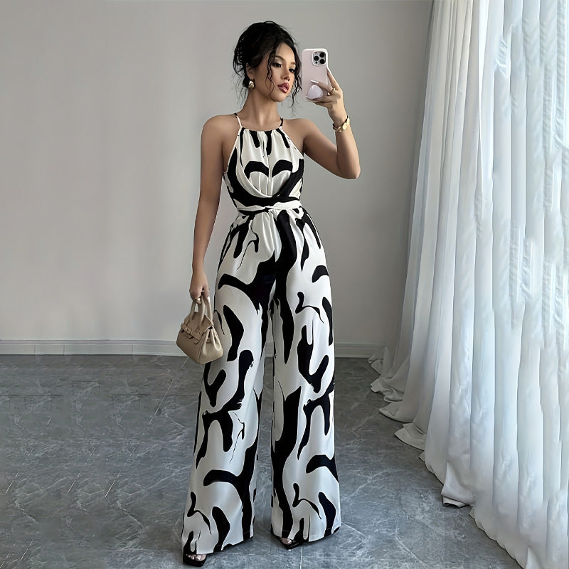 Celeste™ | Halter-Neck Wide-Leg Jumpsuit