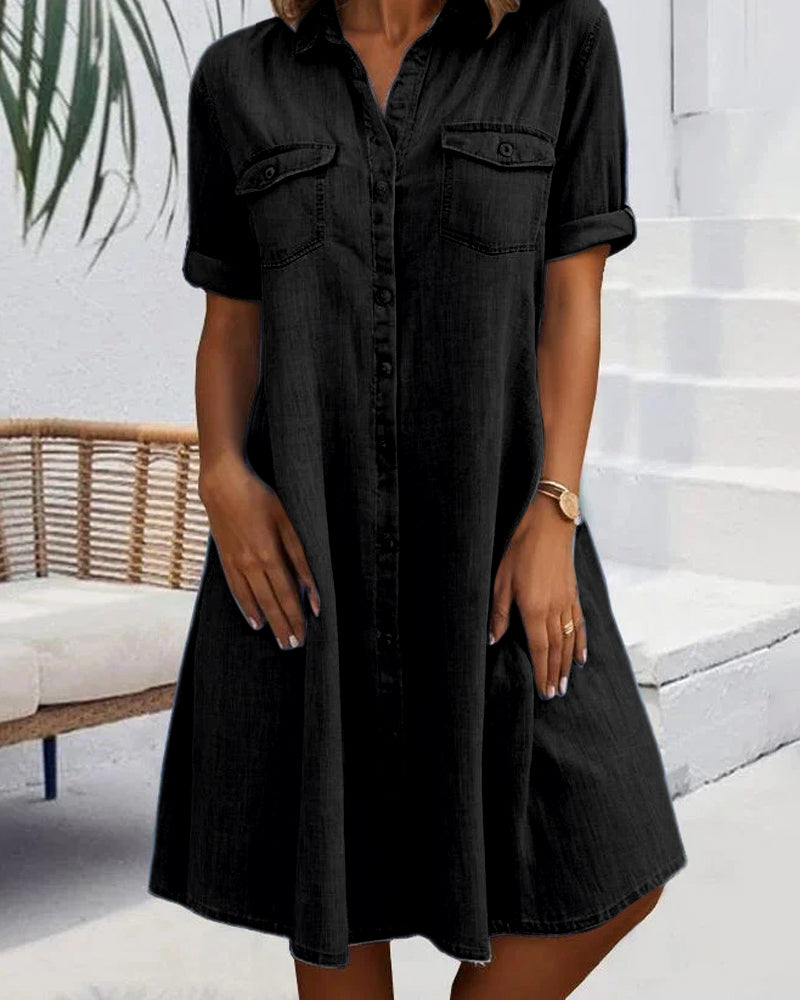 Evelyn™ | Timeless Comfort Shirt Dress
