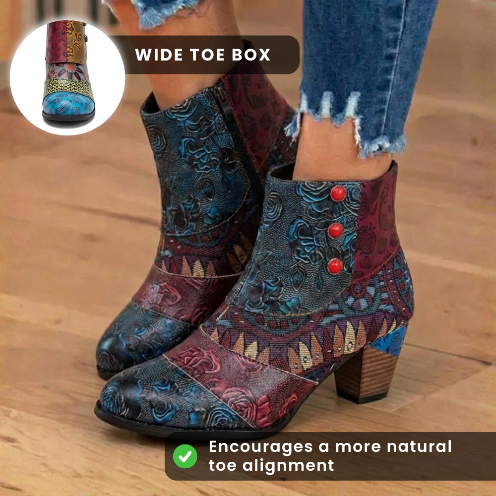 The Elara Patchwork Boot