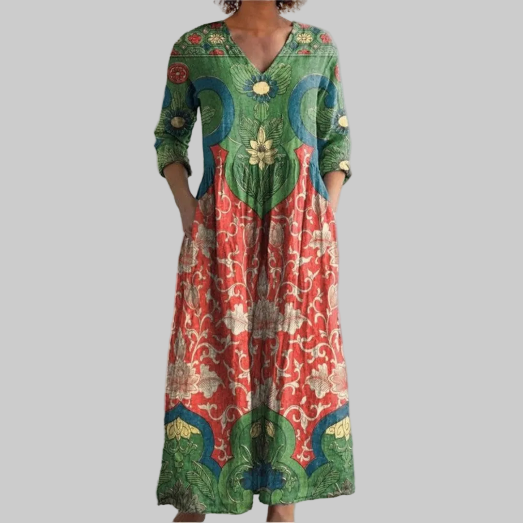 Judith | Vintage Floral Maxi Dress