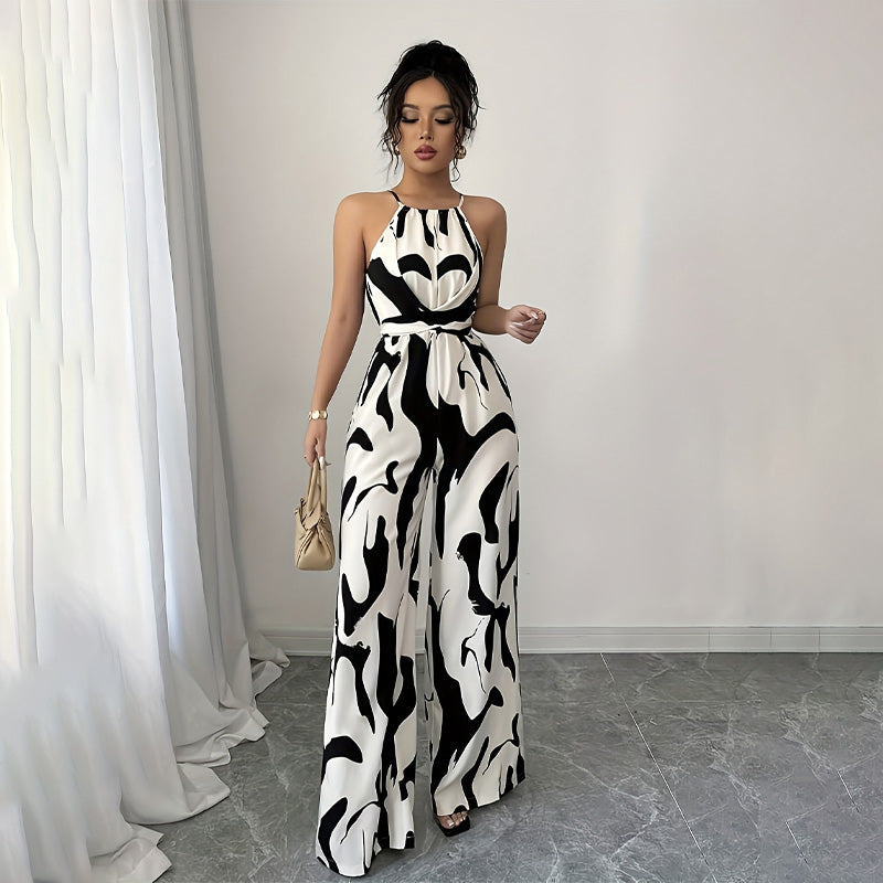 Celeste™ | Halter-Neck Wide-Leg Jumpsuit