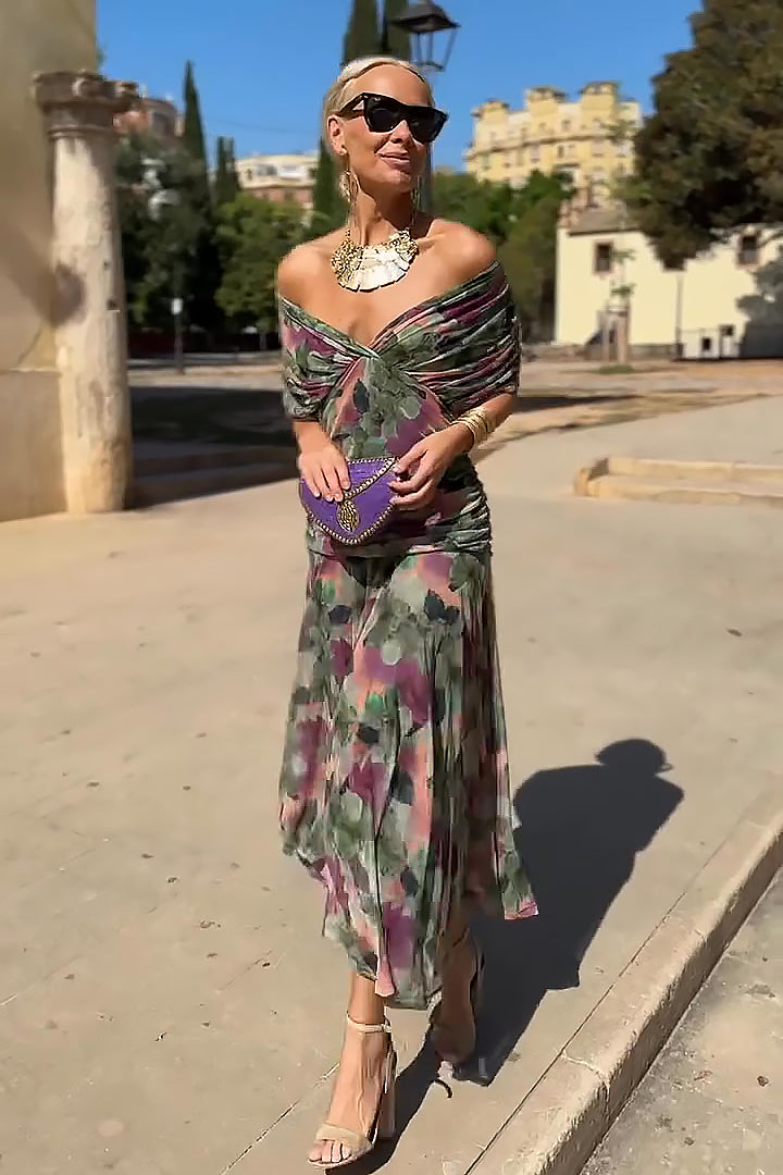 Elin - V-Neck Maxi Dress