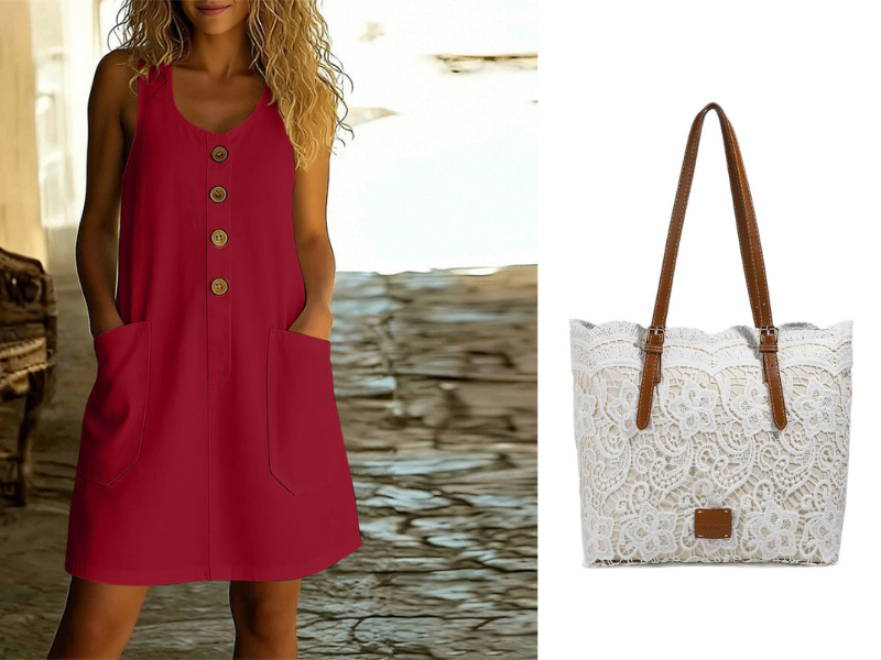 🔥50% KORTING! 🌸Mouwloze zomerjurk met U-hals, ademend katoenlinnen en handige voorzakken