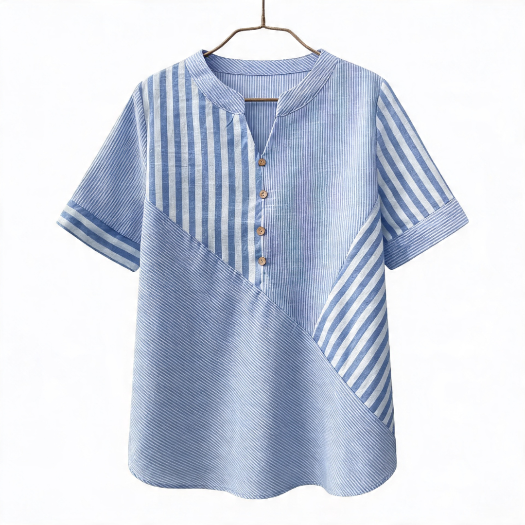 Isle™ | Effortless Stripe Button Top