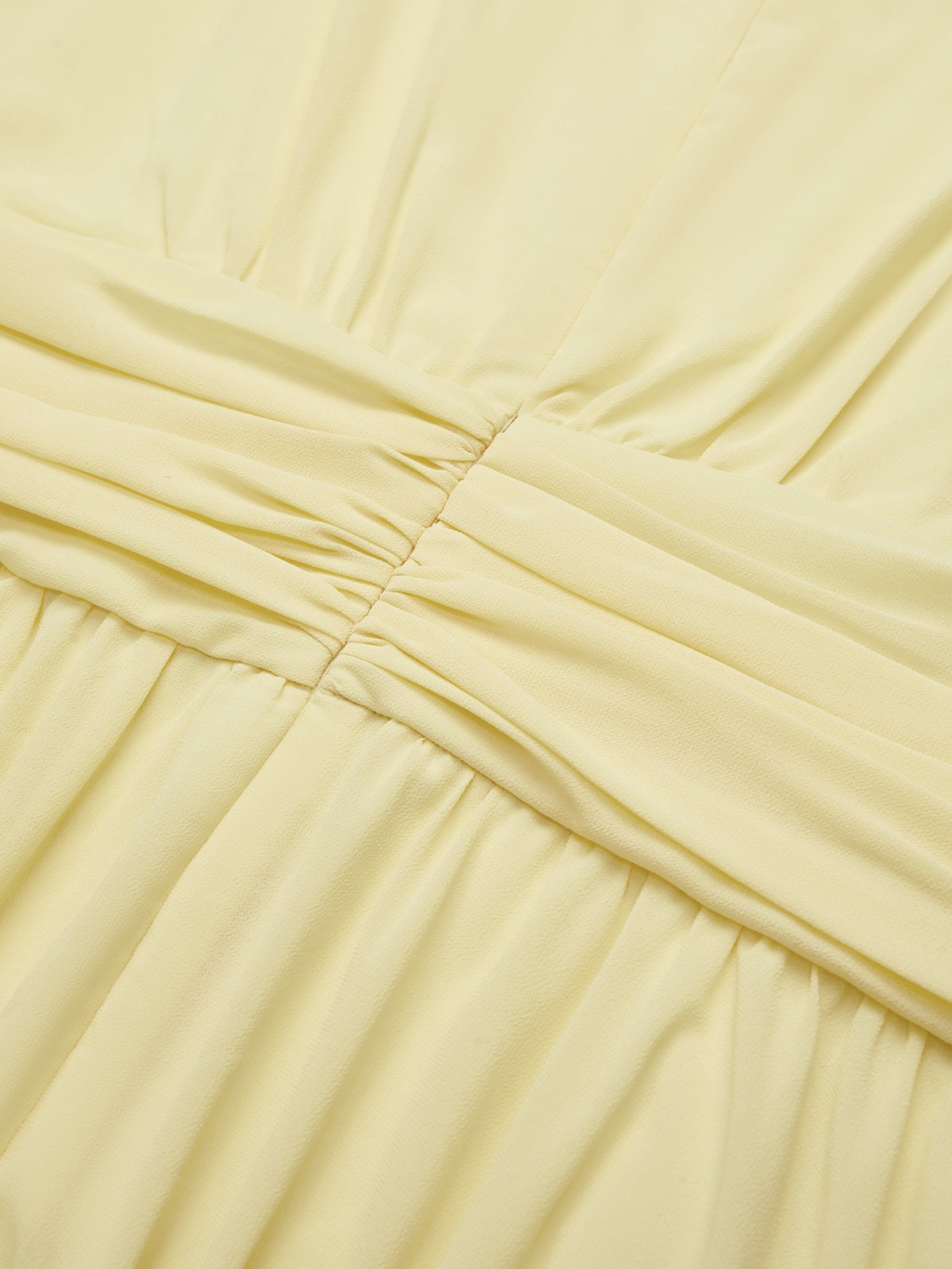 Sleeveless Ruched A-Line Maxi Dress – Wedding Guest Dress