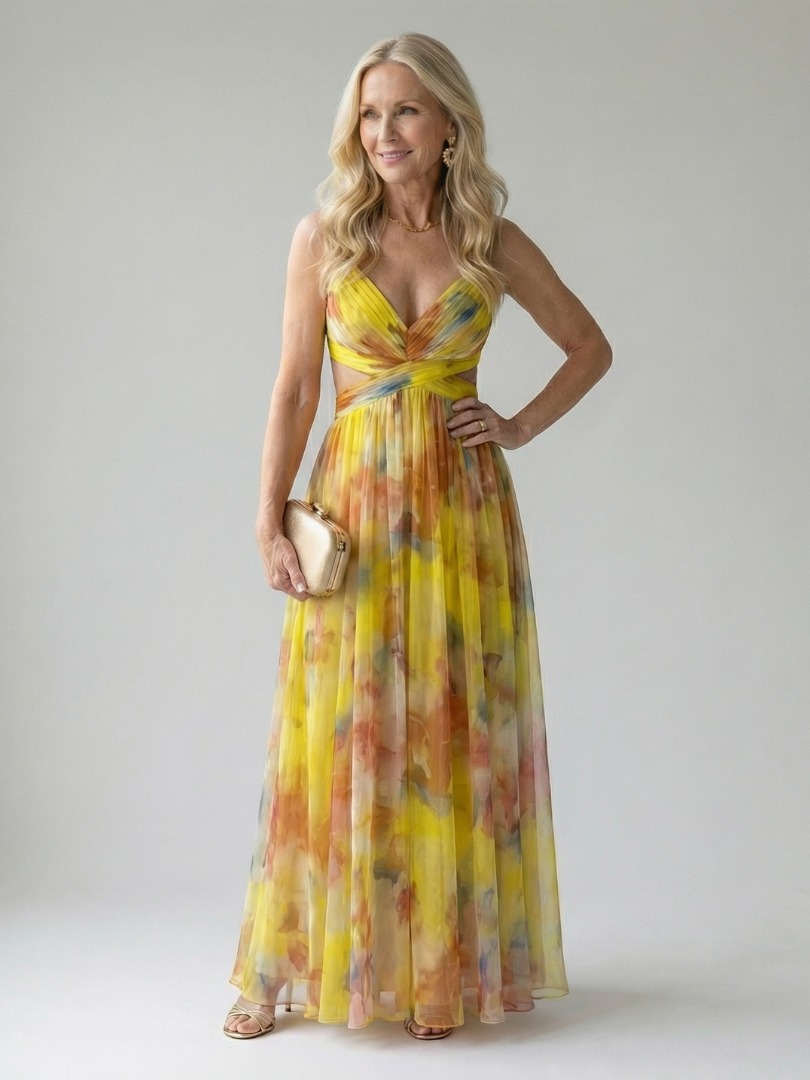 Isel - Zachte Wrap Maxi Jurk