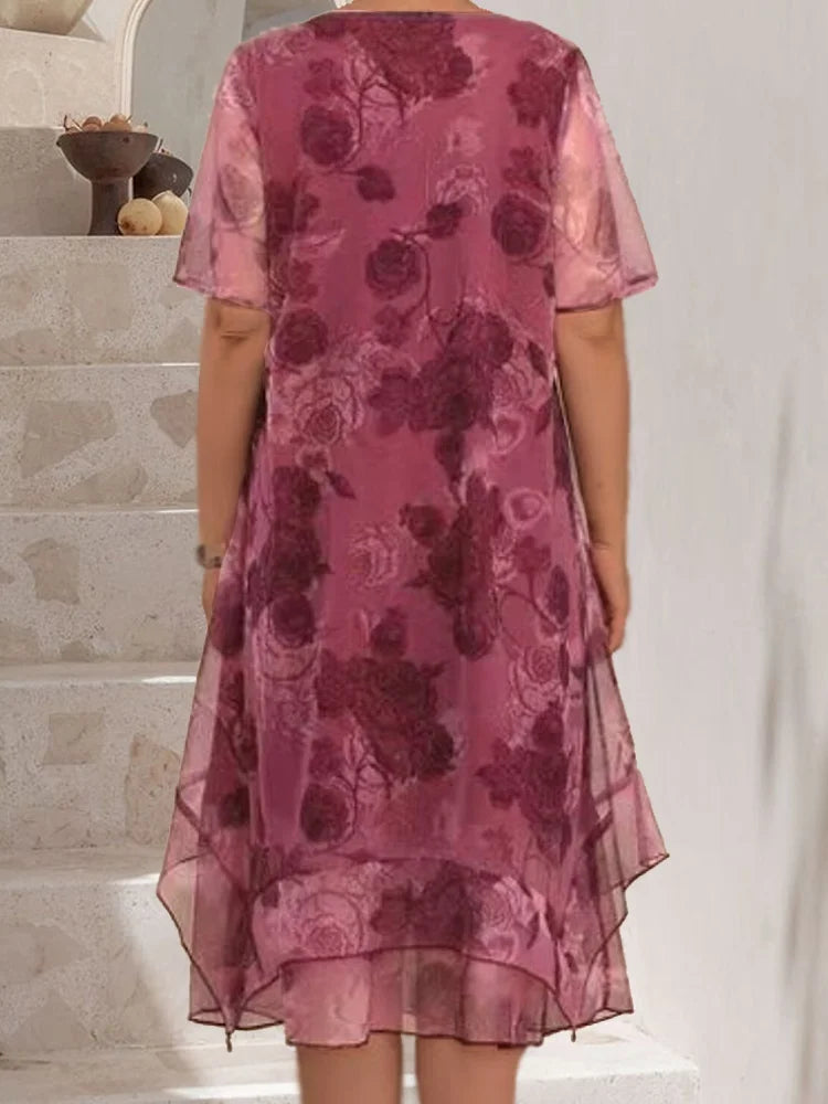 MARGOT ELEGANT COMFORT PLEATED DRESS