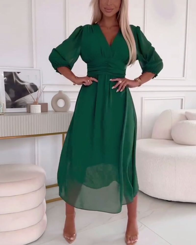Elara™ | Effortless Flowy Midi Dress