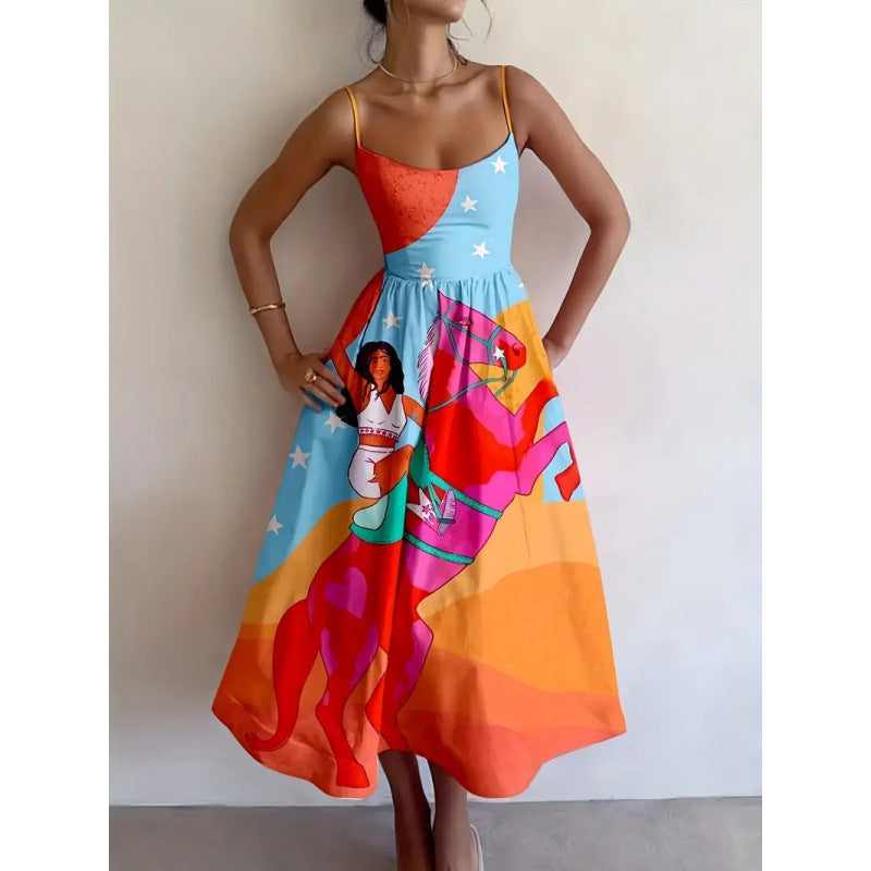 Solavienne - Sunset Muse Midi Jurk
