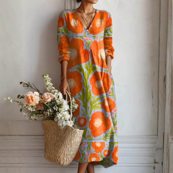 Claire – Enchanting Floral Dress