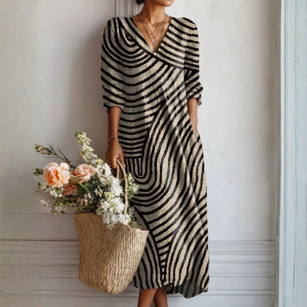Grace – Timeless Vintage Print Dress