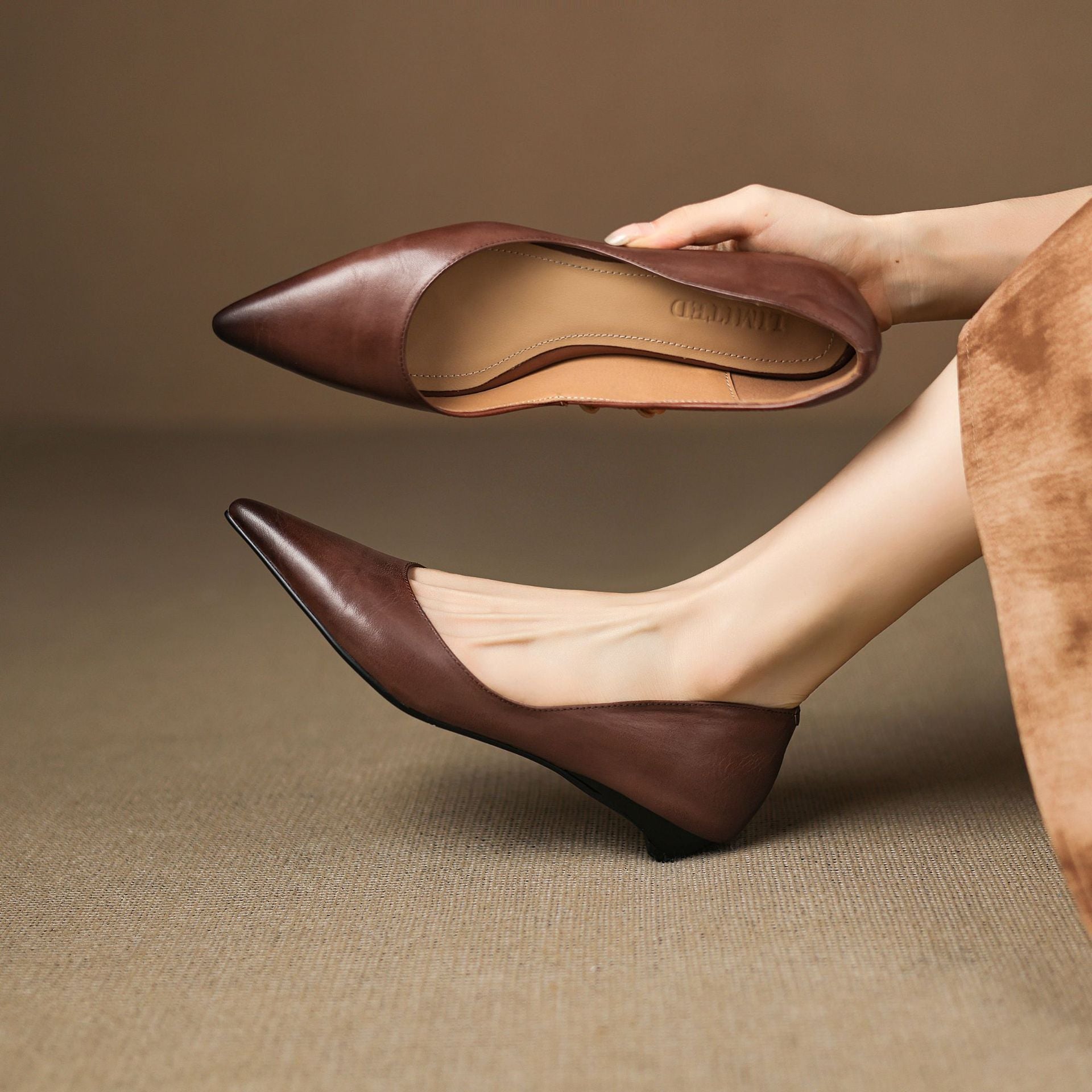 Irella Genuine Leather Flats