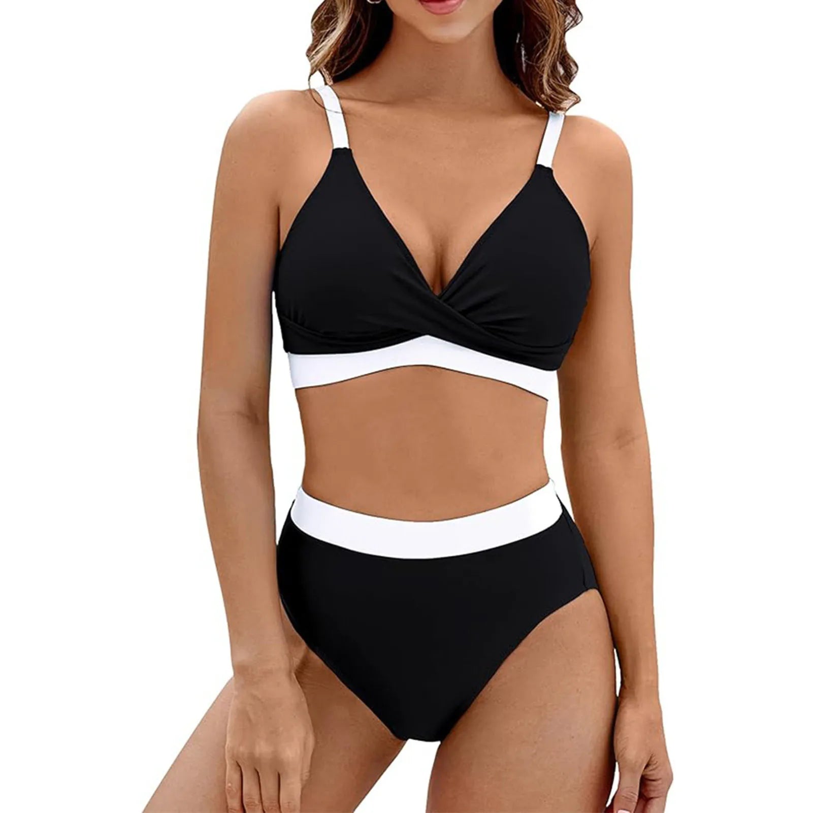Sarena™ | Tummy Control Bikini Set with V-Neckline