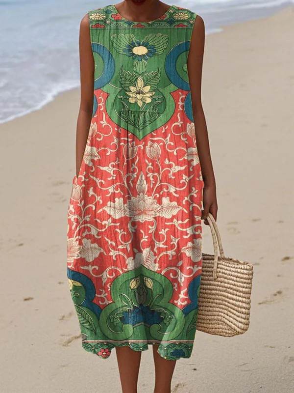 Lena | Boho Midi Dress