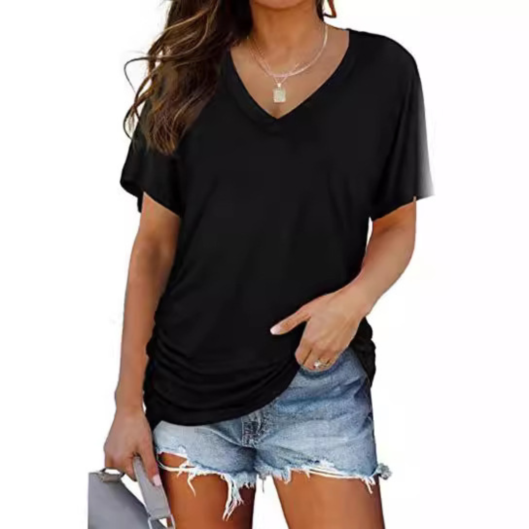 EILEY™ - Classic V-Neck Loose Fit Shirt