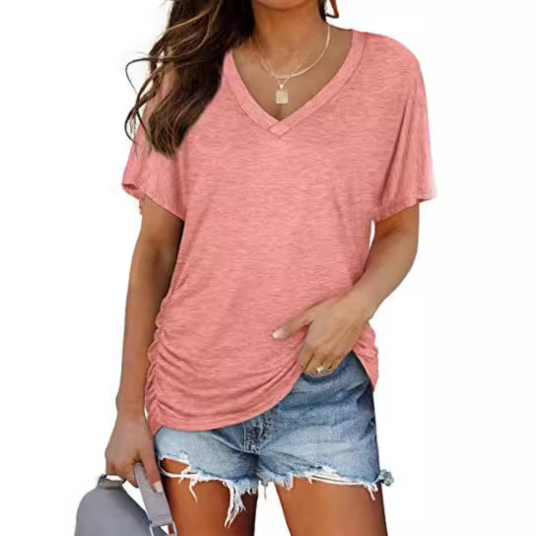 EILEY™ - Classic V-Neck Loose Fit Shirt