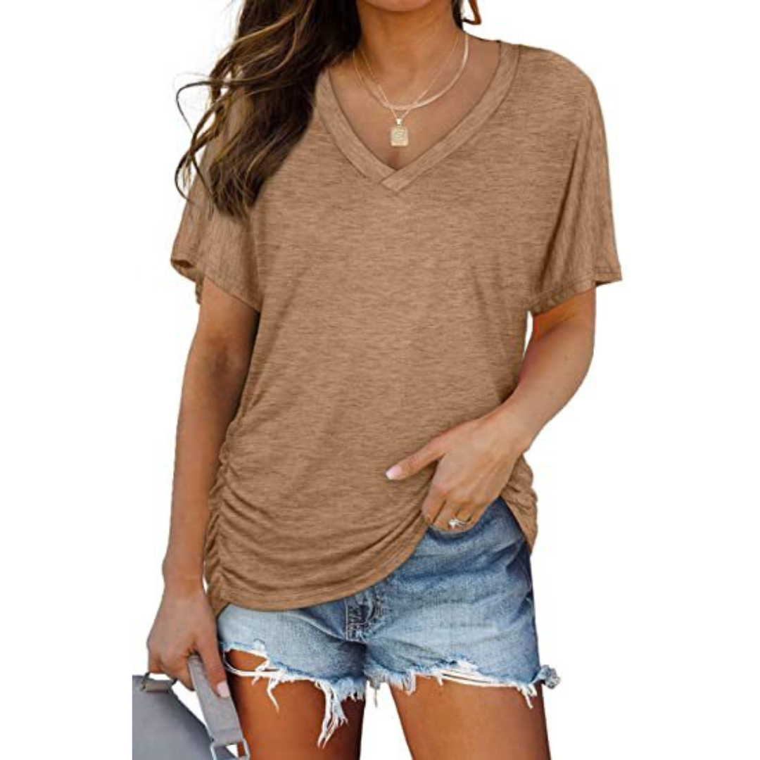 EILEY™ - Classic V-Neck Loose Fit Shirt