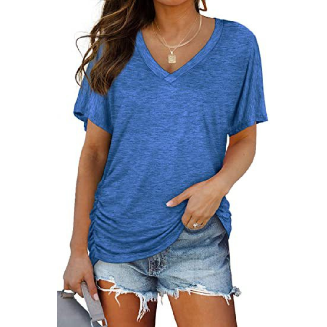 EILEY™ - Classic V-Neck Loose Fit Shirt