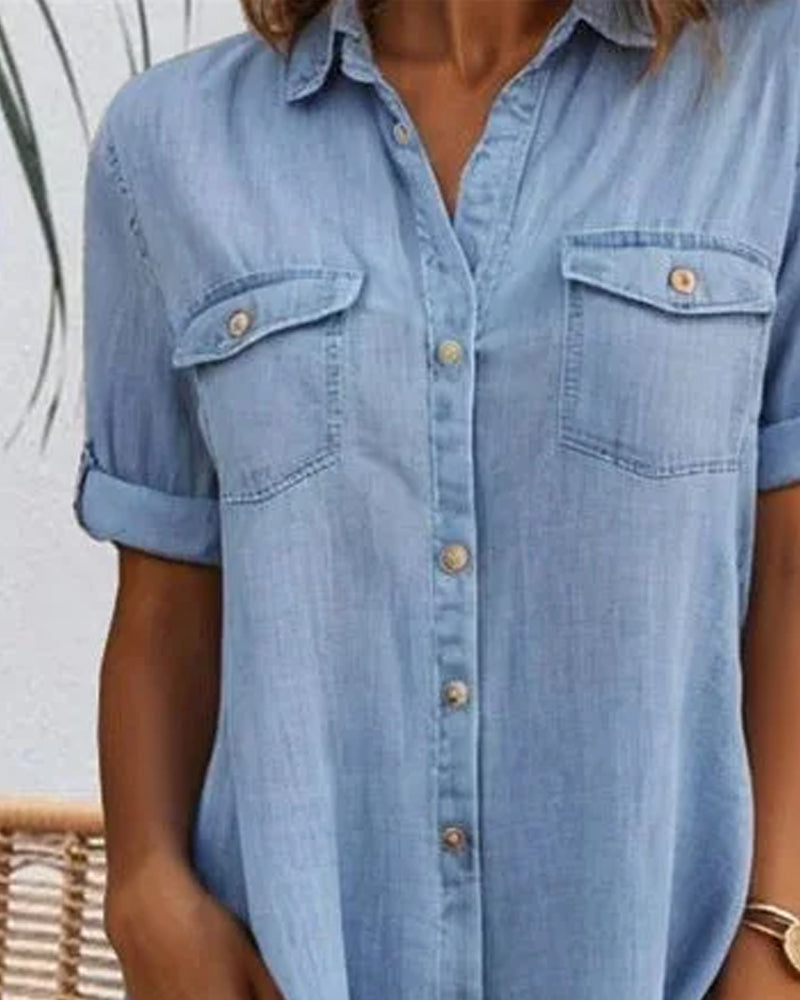 Evelyn™ | Timeless Comfort Shirt Dress
