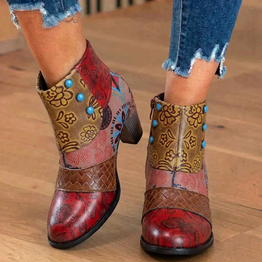 The Elara Patchwork Boot