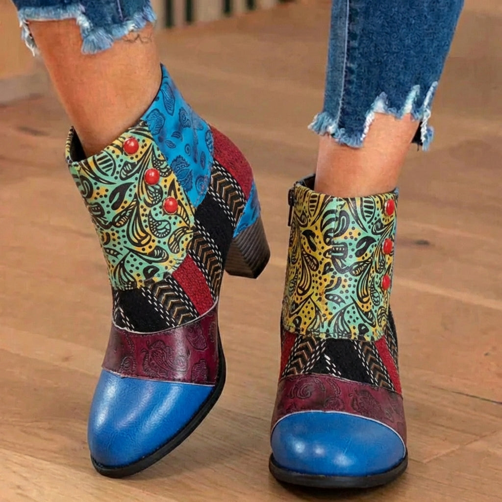 The Elara Patchwork Boot