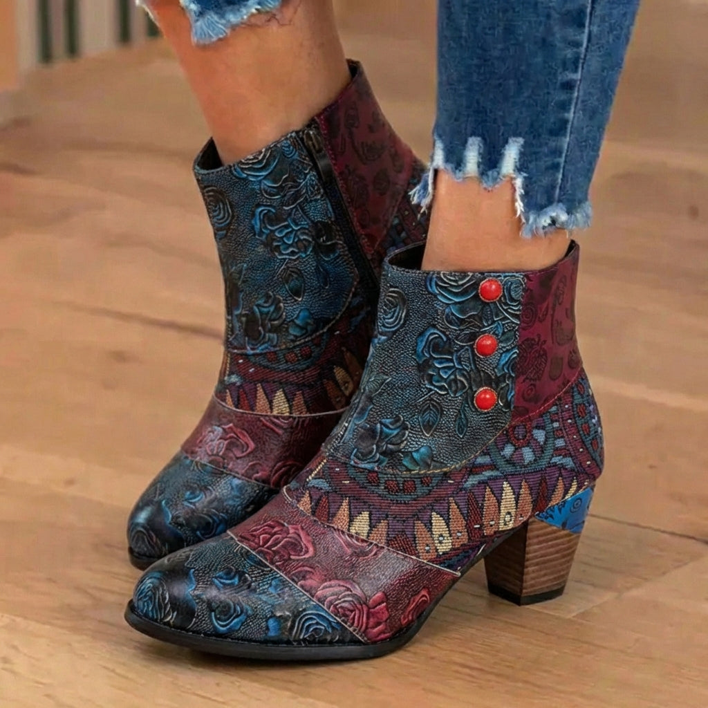 The Elara Patchwork Boot