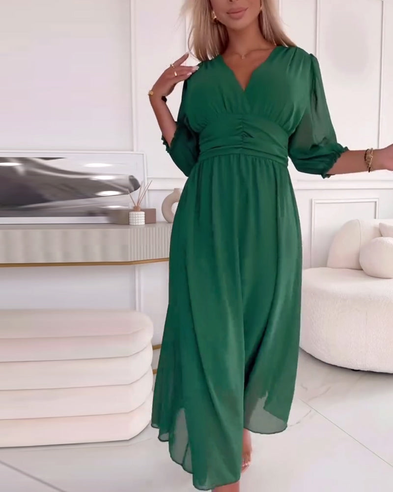 Elara™ | Effortless Flowy Midi Dress