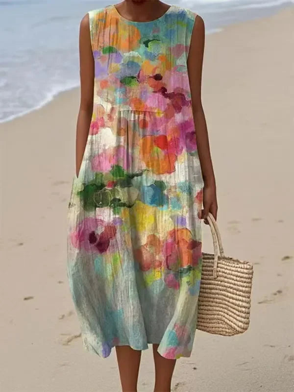 Mirte - Versatile Multicolored Midi Dress