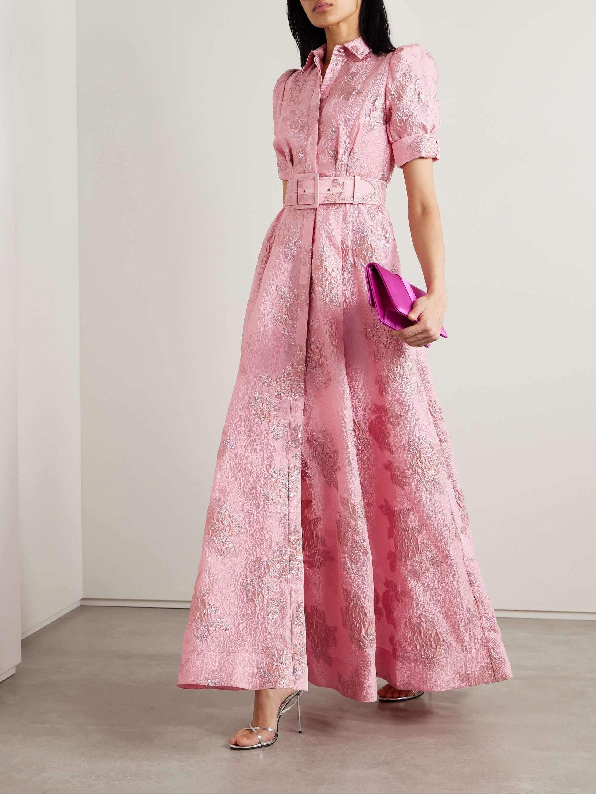 Anabella™ | Floral Puff Sleeve Midi Dress