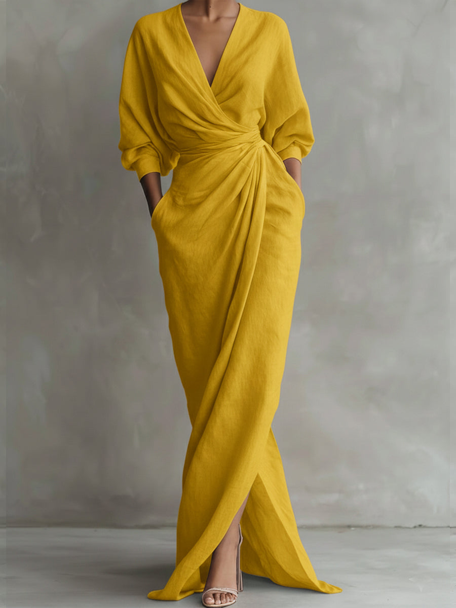 Sophia | Women's Wrap-Front Maxi Dress