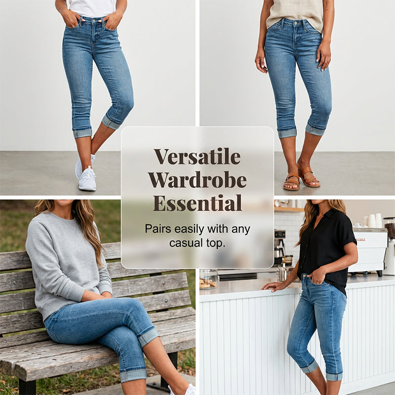 💥 50% Korting! Capri Jeans 👖 Slank & Comfortabel