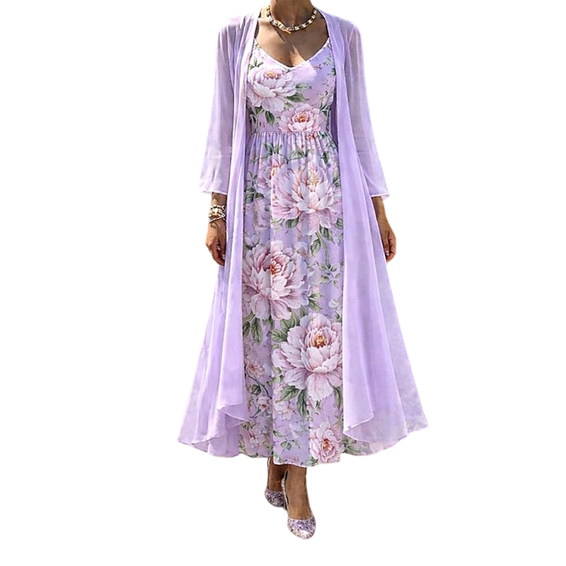 Floral Two-Piece Dress Set
