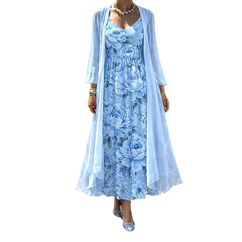 Floral Two-Piece Dress Set