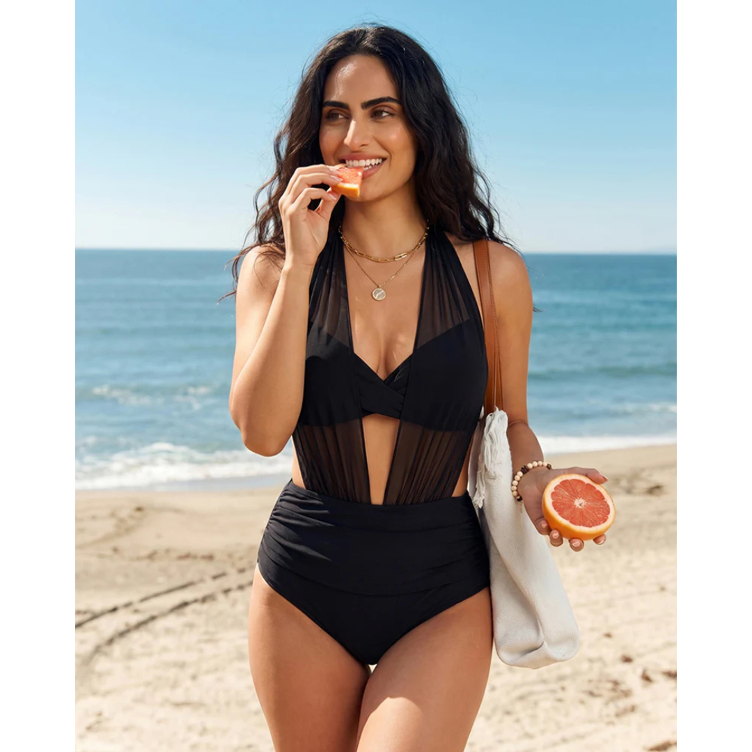 2-in-1 High-Waisted Tummy Control Bikini