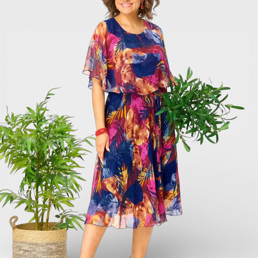 Bárbara™ | Flowy Chiffon Dress