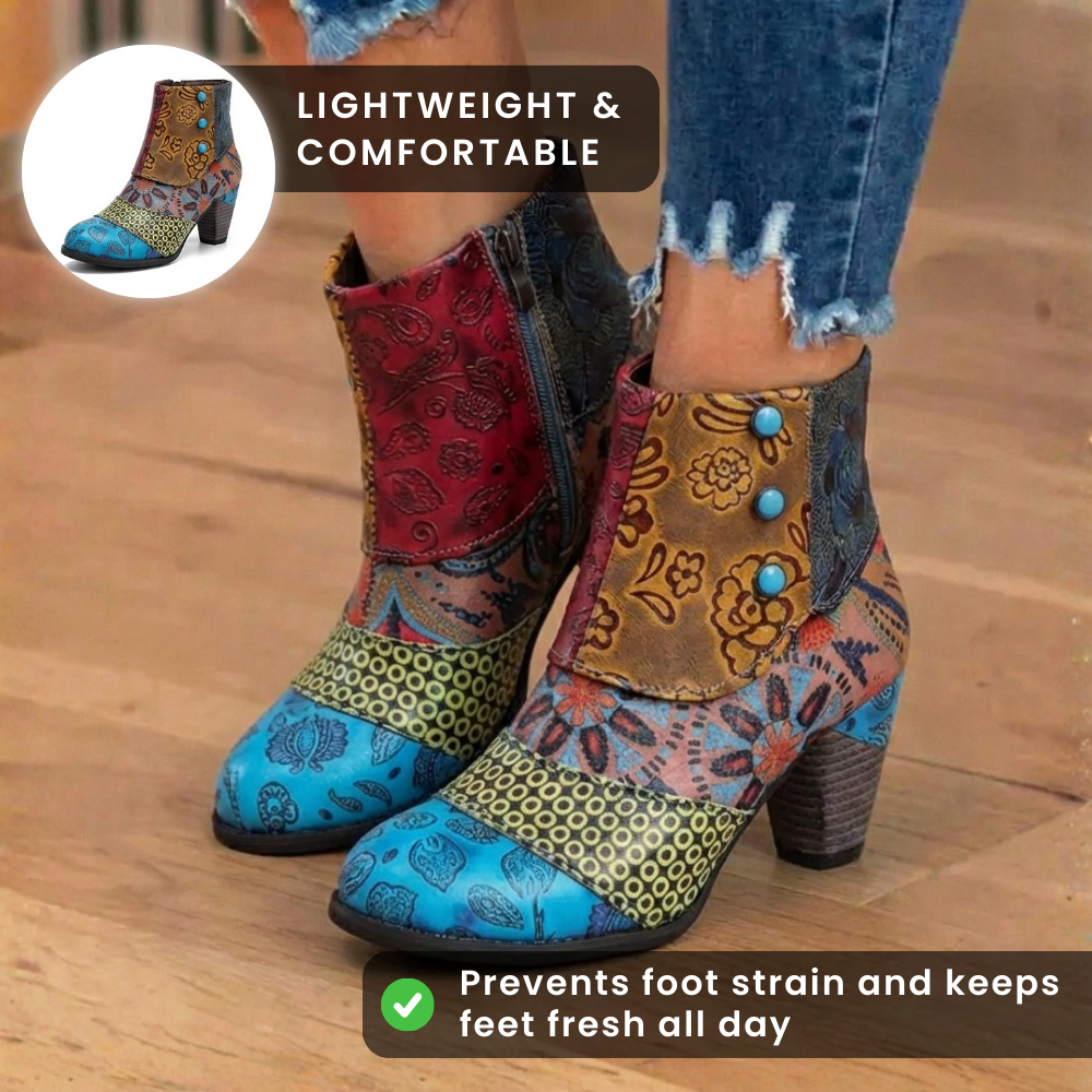 The Elara Patchwork Boot