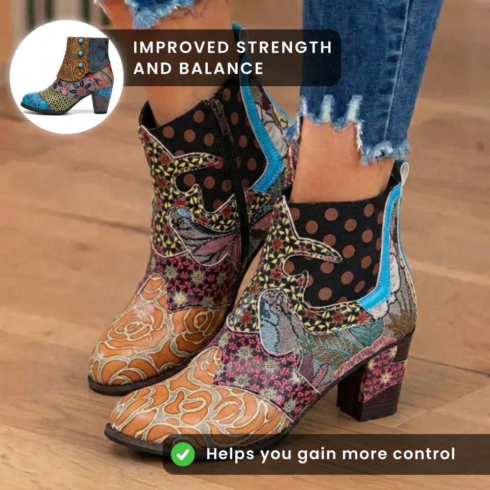 The Elara Patchwork Boot
