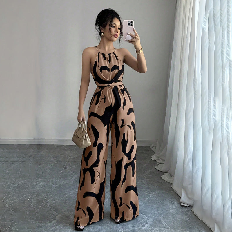Celeste™ | Halter-Neck Wide-Leg Jumpsuit