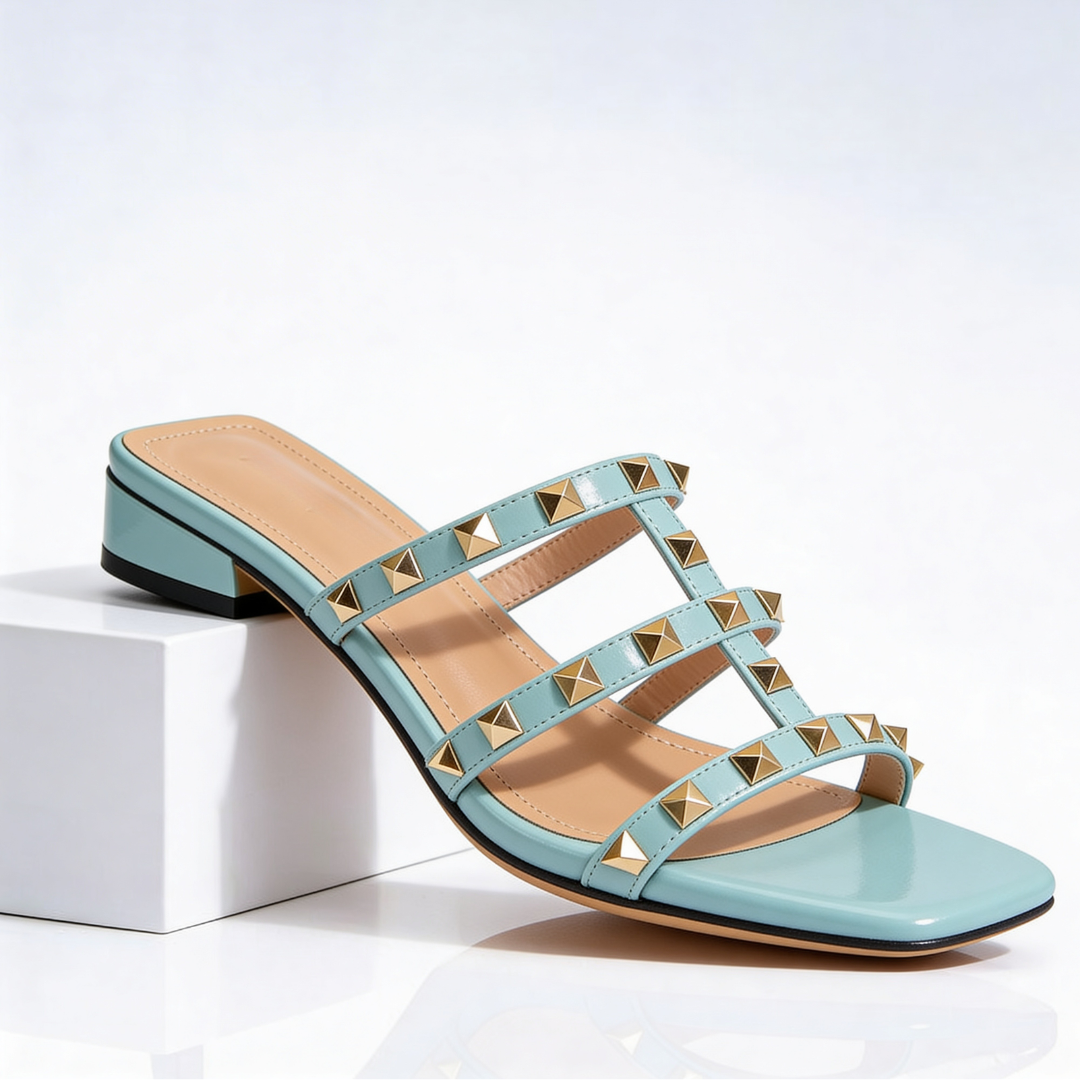 Odette™ | Studded Block Heel Sandal