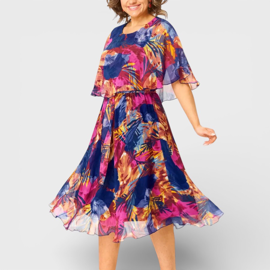 Bárbara™ | Flowy Chiffon Dress