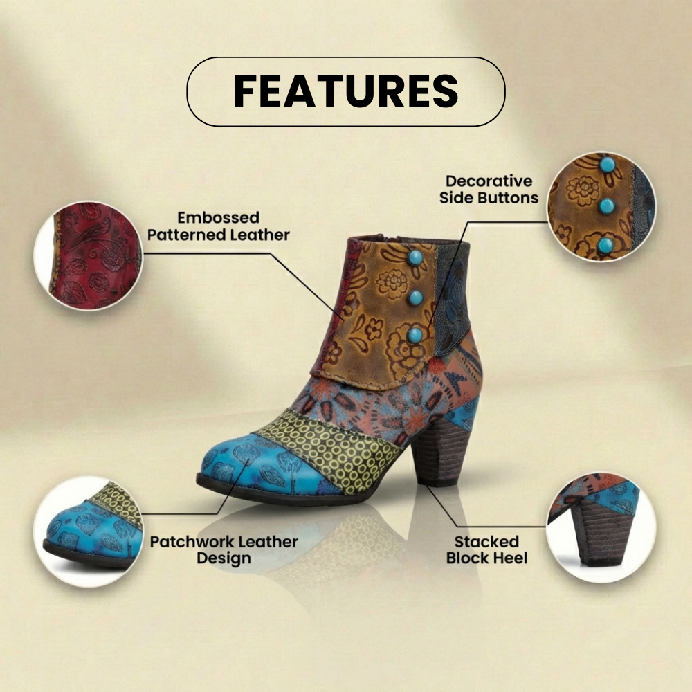 The Elara Patchwork Boot