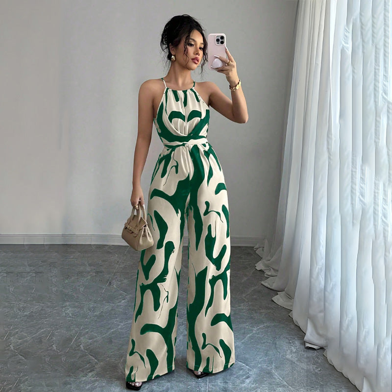Celeste™ | Halter-Neck Wide-Leg Jumpsuit