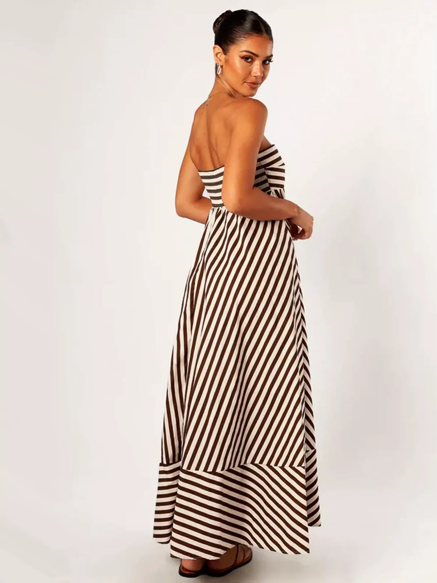 Seraphina™ | Nocturnal Charm Ruffle Maxi Dress