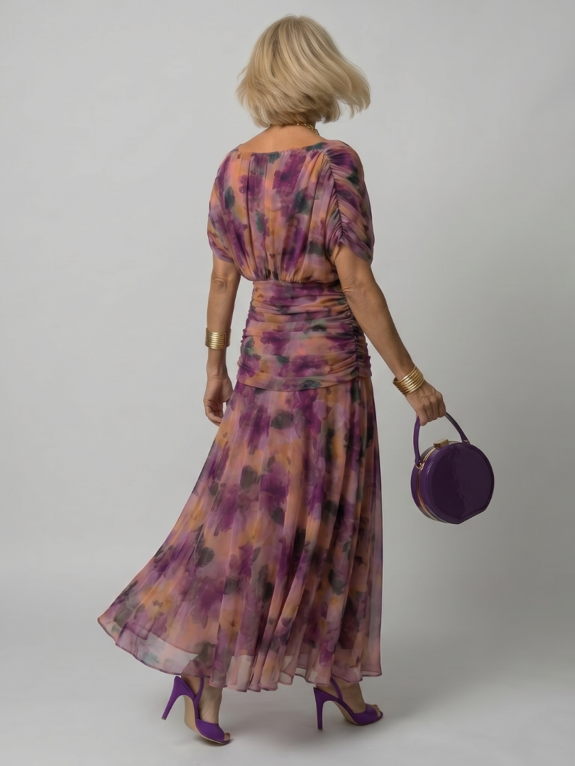 Calen - Off Shoulder Flow Midi Jurk